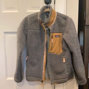 Patagonia fleece/faux fur jacket